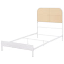 Coaster Furniture Amherst 360301T Radio Weave Rattan Metal Twin Bed - White IMAGE 3