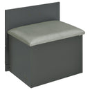 Coaster Furniture Danbury 930210 3-Drawer Makeup Vanity & Stool - Set Grey High Gloss IMAGE 10