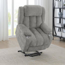 Coaster Furniture Houston 602284P Upholstered Power Lift Recliner - Grey IMAGE 13