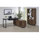  Coaster Furniture Maddox 801861 60-inch L-Shape Office Computer Desk - Black and Walnut IMAGE 11