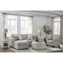 Fusion Furniture Fabric 2 pc Sectional 9778 Sofa Chaise - Cheerio Cloud IMAGE 2