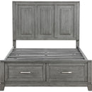 Homelegance Garretson 1450F-1* Full Platform Bed with Footboard Storage IMAGE 2