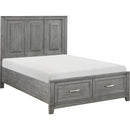 Homelegance Garretson 1450F-1* Full Platform Bed with Footboard Storage IMAGE 3
