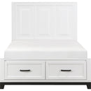Homelegance Garretson 1450WHF-1* Full Platform Bed with Footboard Storage IMAGE 1