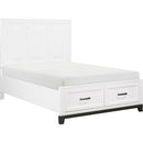 Homelegance Garretson 1450WHF-1* Full Platform Bed with Footboard Storage IMAGE 3