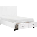 Homelegance Garretson 1450WHF-1* Full Platform Bed with Footboard Storage IMAGE 5