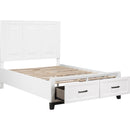 Homelegance Garretson 1450WHF-1* Full Platform Bed with Footboard Storage IMAGE 6