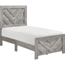 Homelegance Corbin 1534NPGYT-1 Twin Bed IMAGE 1