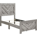 Homelegance Corbin 1534NPGYT-1 Twin Bed IMAGE 4