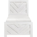 Homelegance Corbin 1534NPWHT-1 Twin Bed IMAGE 2