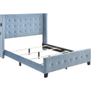 Homelegance SH2618BLU-1 Queen Panel Bed IMAGE 4