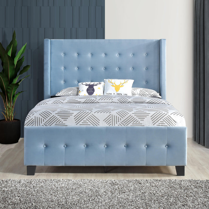 Homelegance SH2618BLU-1 Queen Panel Bed IMAGE 5