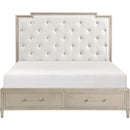 Homelegance Genoa 1312-1* Queen Platform Bed with Storage Footboard IMAGE 3