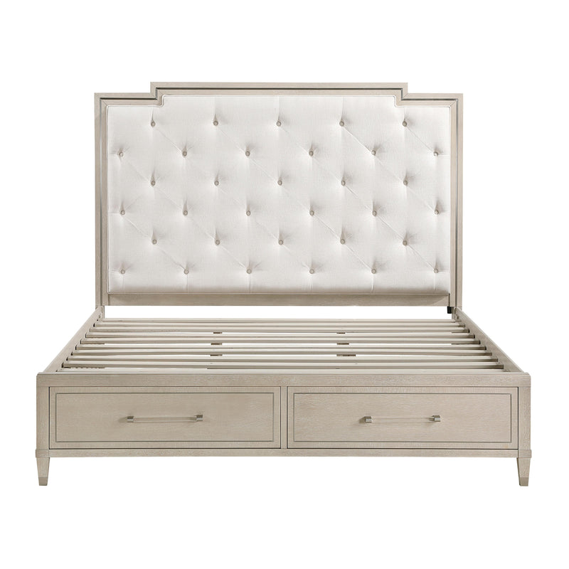 Homelegance Genoa 1312-1* Queen Platform Bed with Storage Footboard IMAGE 4