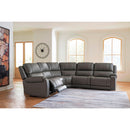  Signature Design by Ashley 5Z - Pittson PCU12600S4 5 pc Power Reclining Sectional IMAGE 2