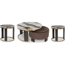  Signature Design by Ashley Jazmore T671T1 Coffee Table and 2 Ends IMAGE 1