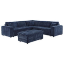Coaster Furniture Atlantic 551821-SETA 7-piece Upholstered Modular Sectional Sofa - Blue IMAGE 1