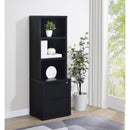Coaster Furniture Westpark 802703 3-shelf Bookcase USB and Lockable Drawer - Black IMAGE 2