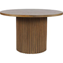 Jofran Round Auden Dining Table with Pedestal Base 2421-AUDEN48CSB/T IMAGE 1