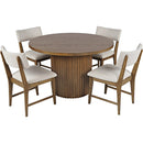 Jofran Round Auden Dining Table with Pedestal Base 2421-AUDEN48CSB/T IMAGE 4