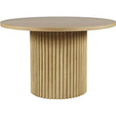 Jofran Round Auden Dining Table with Pedestal Base 2421-AUDEN48NTB/T IMAGE 1
