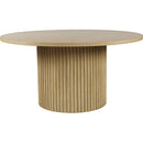 Jofran Round Auden Dining Table with Pedestal Base 2421-AUDEN60NTB/T IMAGE 1