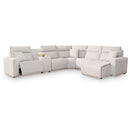  Signature Design by Ashley ModMax II 65907S6 6 pc Power Reclining Sectional with Chaise and Console IMAGE 1