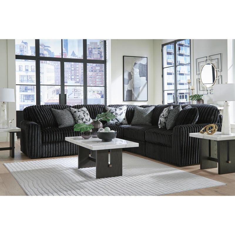 Signature Design by Ashley Midnight-Madness 98103S26 5 pc Sectional IMAGE 3