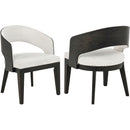  Coaster Furniture Leandro 115393 Set of 2 Upholstered Dining Arm Chair - Cream IMAGE 1