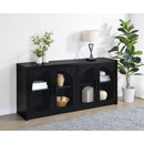  Coaster Furniture Riva 103895 4-door Dining Sideboard Buffet Storage Credenza - Black IMAGE 6