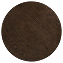  Coaster Furniture Ridgewell 104600 Round Pedestal Dining Table - Dark Oak IMAGE 5