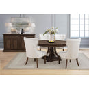  Coaster Furniture Ridgewell 104600 Round Pedestal Dining Table - Dark Oak IMAGE 7