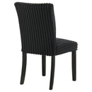  Coaster Furniture Dermott 106512BLK Set of 2 Upholstered Parson Dining Side Chair - Black IMAGE 5