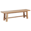  Coaster Furniture Middleton 108543 60-inch Wood Backless Dining Bench - Natural Brown IMAGE 1