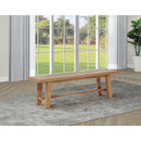  Coaster Furniture Middleton 108543 60-inch Wood Backless Dining Bench - Natural Brown IMAGE 4