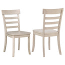  Coaster Furniture Orrison 121262 Set of 2 Ladder Back Dining Side Chair - Linen IMAGE 2