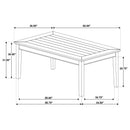  Coaster Furniture Atwood 121761 Rectangular Wood Dining Table - Warm Brown IMAGE 6
