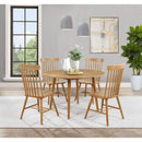  Coaster Furniture Andrews 122500 48-inch Round Wood Dining Room Table - Light Ash IMAGE 3