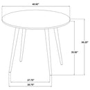  Coaster Furniture Andrews 122508 48-inch Round Counter Height Dining Table - Light Ash IMAGE 9