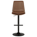  Coaster Furniture Eldridge 182957 Faux Leather Upholstered Adjustable Bar Stool - Coffee IMAGE 2