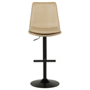  Coaster Furniture Eldridge 182957TAN Faux Leather Upholstered Adjustable Bar Stool - Coffee Tan IMAGE 2