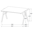  Coaster Furniture Randolph 192521 82-inch Rectangular Dining Table - Sheesham/Brown IMAGE 9