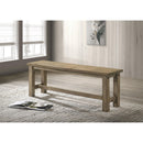  Coaster Furniture Cardova 192923 51-inch Solid Wood Dining Bench - Vineyard Oak IMAGE 5