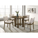  Coaster Furniture Ottowa 193660 47-inch Round Wood Dining Table with Shelf - Brown IMAGE 8