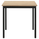  Coaster Furniture Garza 193980 Space Saving Rectangular Dining Table - Greige Oak IMAGE 7
