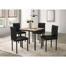  Coaster Furniture Garza 193980 Space Saving Rectangular Dining Table - Greige Oak IMAGE 8