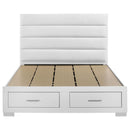  Coaster Furniture Felicity 203510KW California King Storage Bed - White High Gloss IMAGE 1