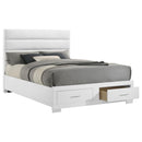  Coaster Furniture Felicity 203510KW California King Storage Bed - White High Gloss IMAGE 8