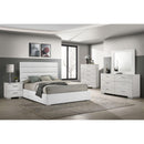  Coaster Furniture Felicity 203511KW 53-inch Upholstered California King Bed - White IMAGE 10