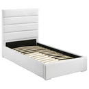  Coaster Furniture Felicity 203511T 53-inch Upholstered Twin Platform Bed - White IMAGE 3